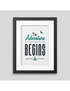 The adventure begins Framed poster